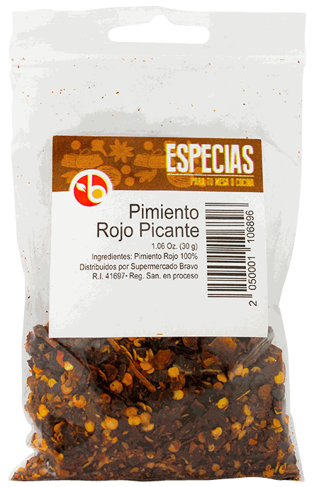 BRAVO PIMIENTO ROJO PICANTE 30 GR