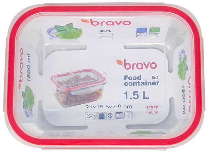 B Envase Vidrio Rectacngular 1.5 LtPAQ