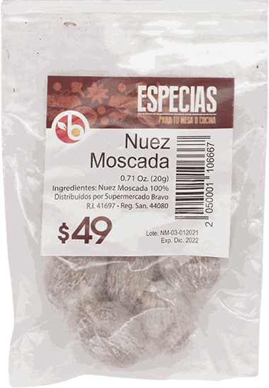 BRAVO NUEZ MOSCADA 20 GR