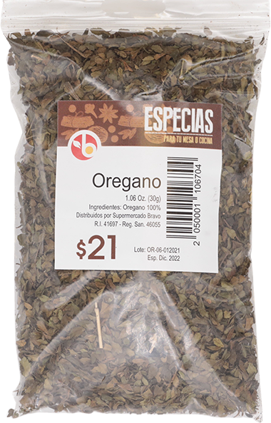 BRAVO OREGANO 30 GR