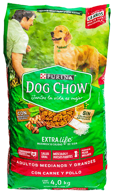 PURINA DOG CHOW ADULTO RAZA M&G 4 KG