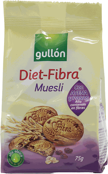 GULLON GALLETA DIET FIBRA MUESLI 75 G