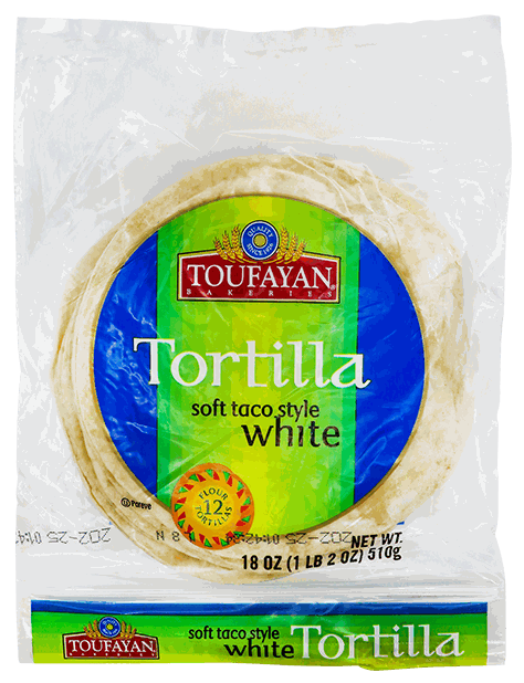 TOUFAYAN PLAIN TORTILLAS 18 OZ