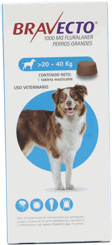 MALLEN BRAVECTO 1000 MG 20-40KG