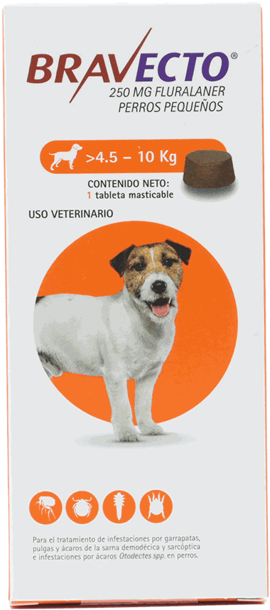 MALLEN BRAVECTO 250MG 4.5-10KG