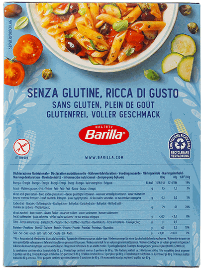 Barilla Penne Rigate S/gluten 400 GR - Precio en RD | SupermercadosRD