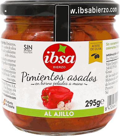 IBSA PIMEINTOS ASADOS AL AJILLO 295 G