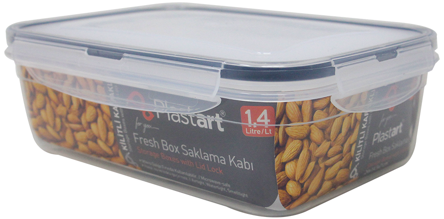 Envase Plastitico Hermetico Rectangular LC-210 1.4ltPAQ