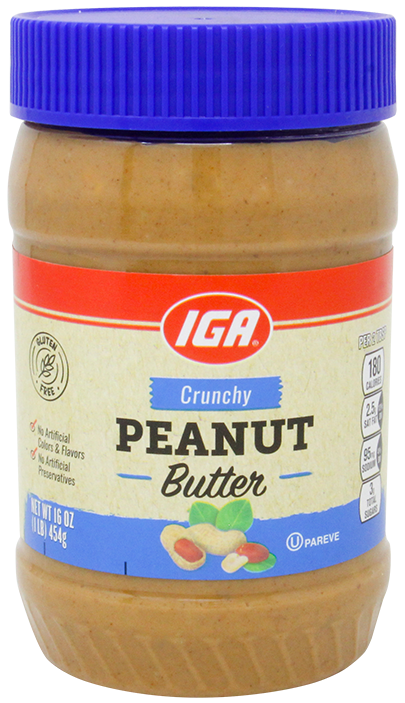Iga Crunchy Peanut Butter16 OZ