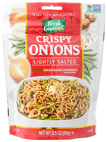 Fresh Gourmet Cryspy Onions Light3.5 OZ