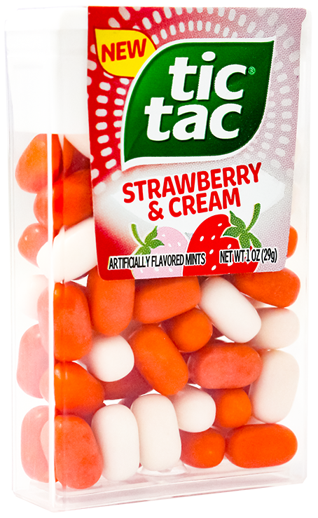 TIC TAC STRAWBERRY & CREAM 1OZ