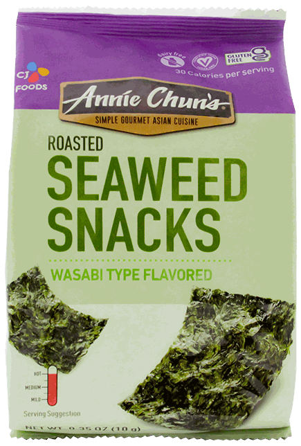 ANNIE CHUNS SEAWEED WASABI 0.35 OZ