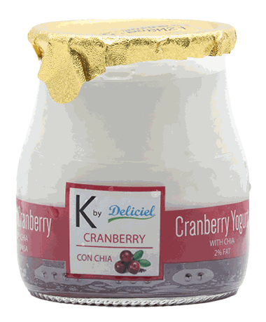 K DELICIEL YOGURT CRANBERRY CHIA 4 OZ