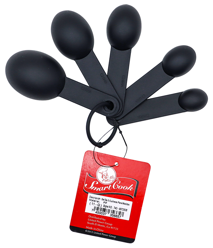 CUCHARA DE MEDIR NEGRAS 5PZ 743-9072508