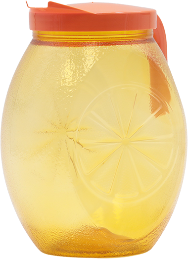 Bandeir Jar Plas C/tapa Naranja2650 ML