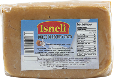 Isneli Dulce Coco Leche Gde9 OZ