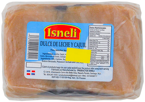 Isneli Dulce Leche Cajuil9 OZ