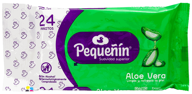 PEQUEÑIN PAÑO HUMEDO ALOE 24/1 UN