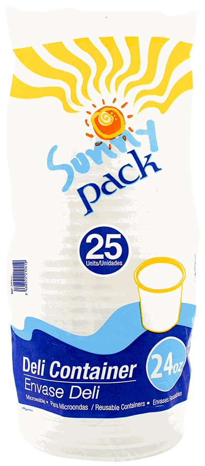 SUNNY PACK DELI CONTAINER 25/24OZ