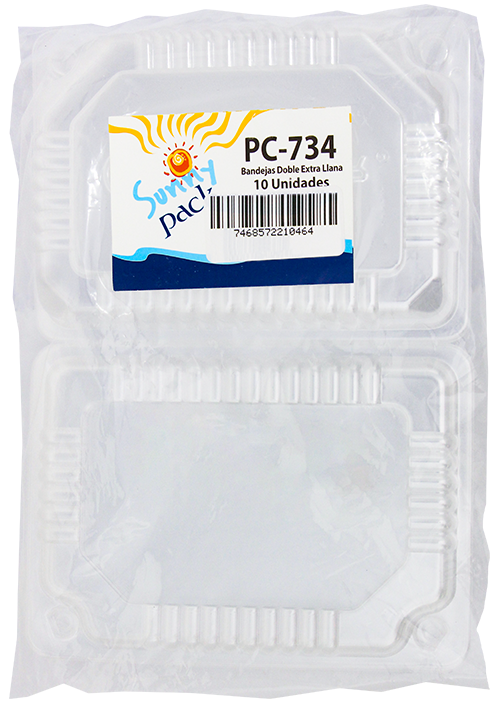 SUNNY PACK BANDEJA CLEAR PC734