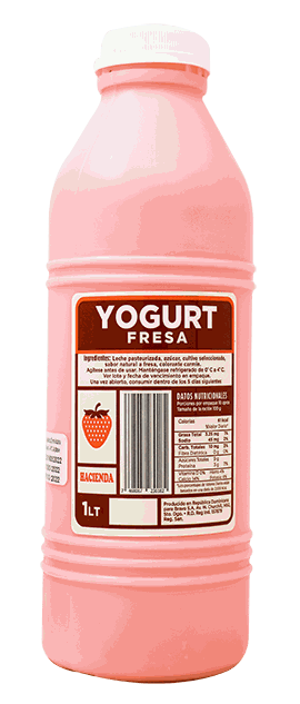 HACIENDA YOGURT FRESA 1 LT