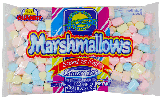 MARSHMALLOWS MINI MULTICOLOR 100 GR