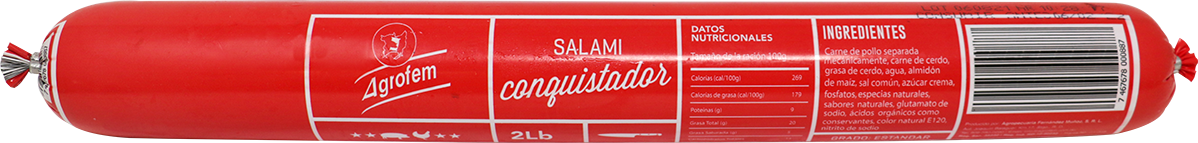 AGROFEM SALAMI CONQUISTADOR 2 LB