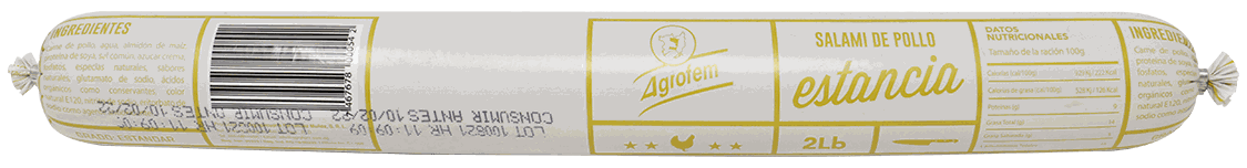 AGROFEM SALAMI ESTANCIA POLLO 2 LB