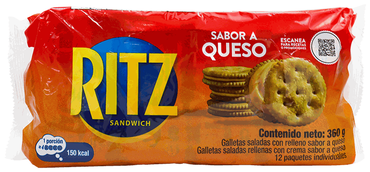 NABISCO RITZ RELLENAS QUESO 360 GR