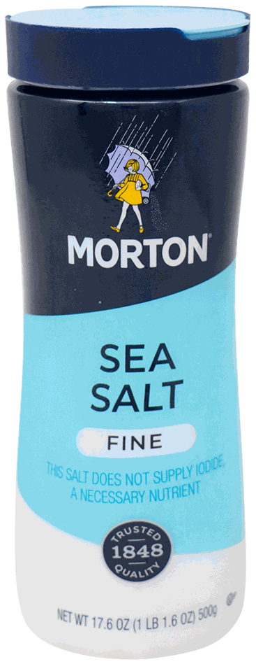 MORTON SEA SALT FINE 17.6 OZ