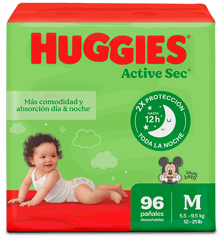 HUGGIES ACTIV SEC BIGP P2 96/1