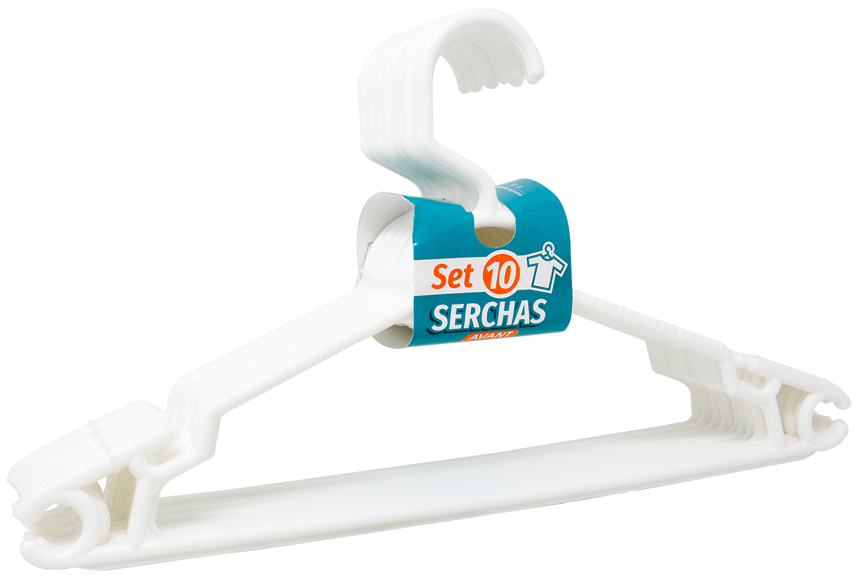 Guateplas Percha Blanca10 UND