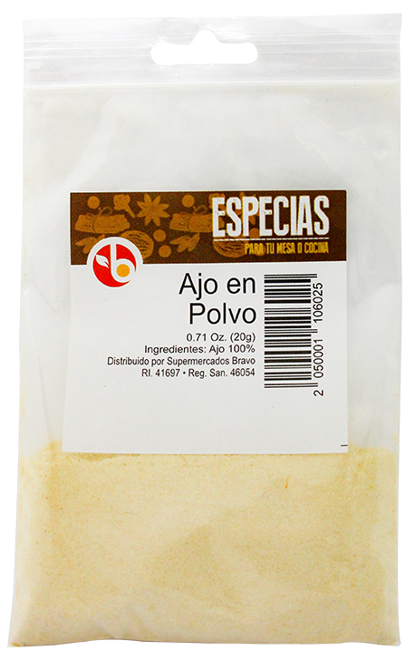 BRAVO AJO POLVO 20 GR