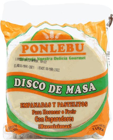 PONLEBU DISCO DE MASA MEDIANO 1 LB
