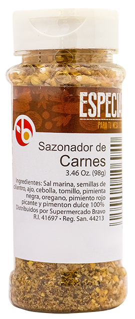 Bravo Sazonador Carnes Frasco98 GR