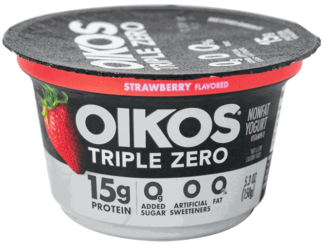 OIKOS TRIPLE ZERO STRAWBERRY 5.3 OZ