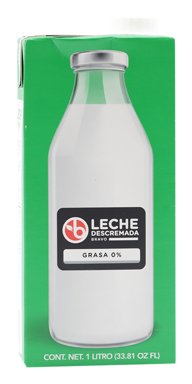 Bravo Leche Uht Descremada Grasa 01 LT