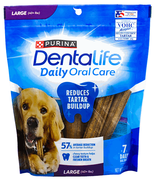 PURINA DENTALIFE LARGE DOG TREAT 4X7OZ