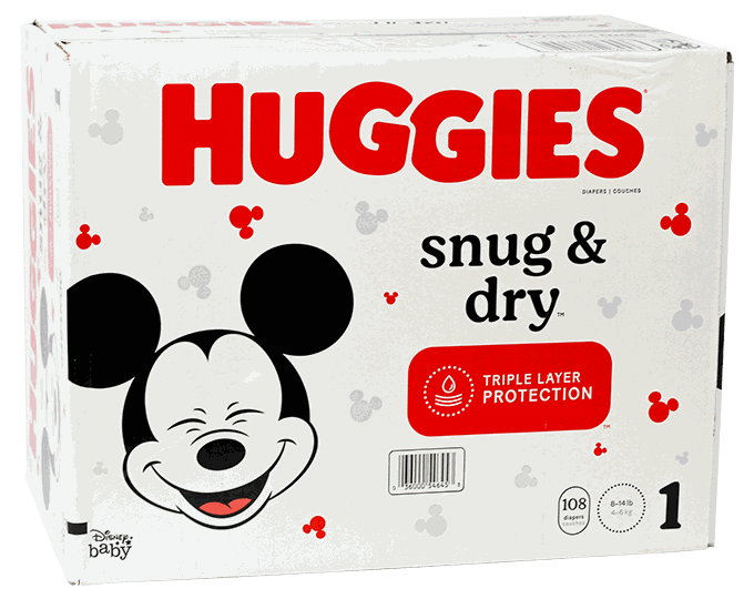 HUGGIES SNUG&DRY GIGA NO. 1 1X108