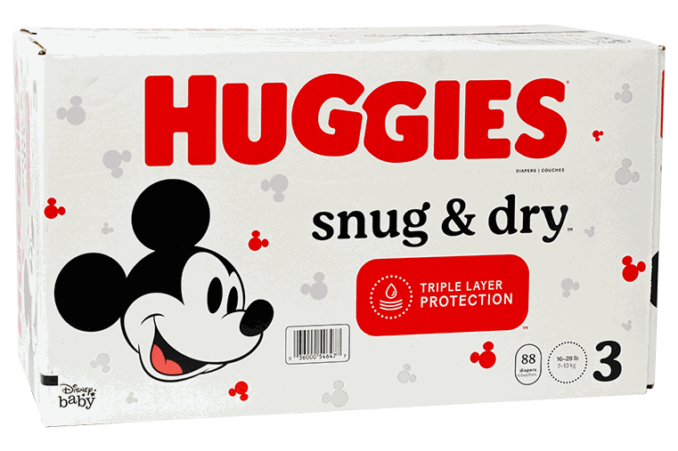 HUGGIES SNUG&DRY GIGA NO. 3 (1X88)