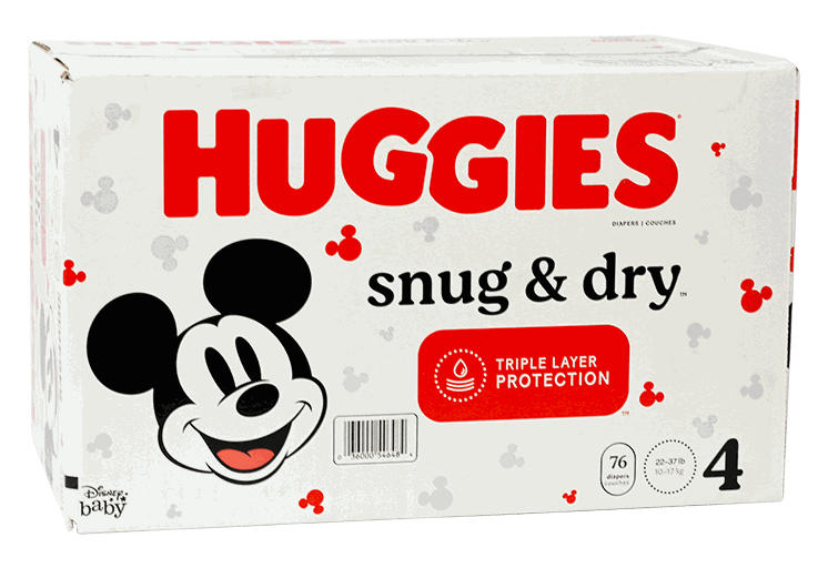 HUGGIES SNUG&DRY GIGA NO. 4 (1X76)