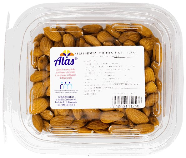 ALAS SEMILLAS ALMENDRA CRU 12 OZ