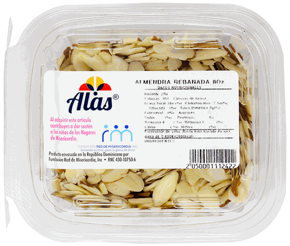 ALAS SEMILLAS ALMENDRA R, 8 OZ