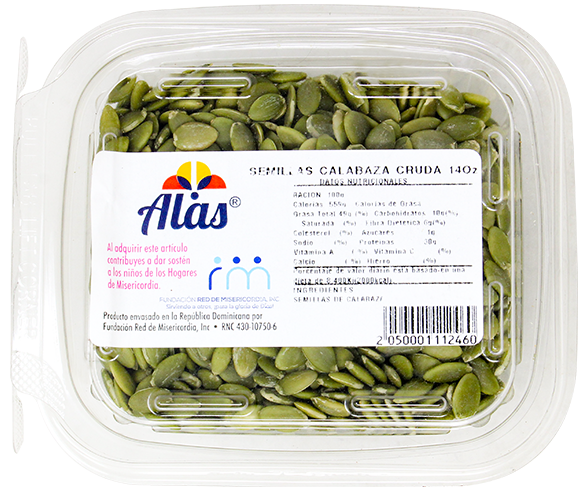 ALAS SEMILLAS CALABAZA CRUDA 12 OZ