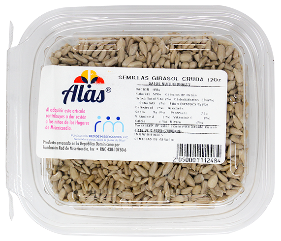 ALAS SEMILLAS GIRASOL CRUDA 12 OZ