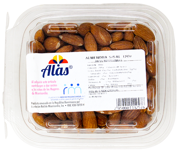 Alas Semillas Almendras S/s12 OZ