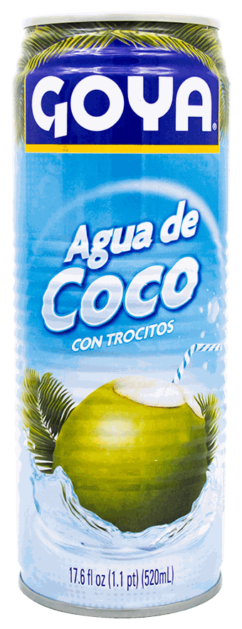 GOYA AGUA COCO C/TROCITOS 17.6 OZ