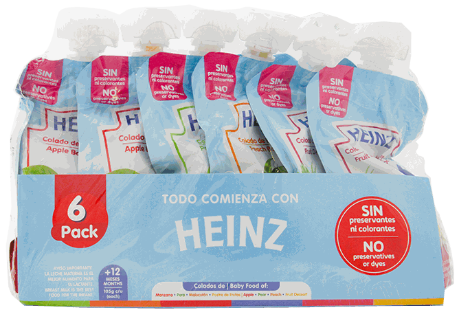 HEINZ COMPOTA 113 GR 6 PACK