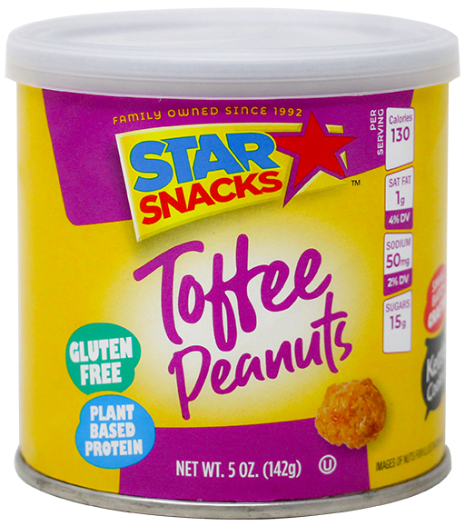 STAR SNACKS TOFFE PEANUTS 5 OZ