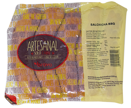 Bravo Salchicha Artesanal BBQ5 UND
